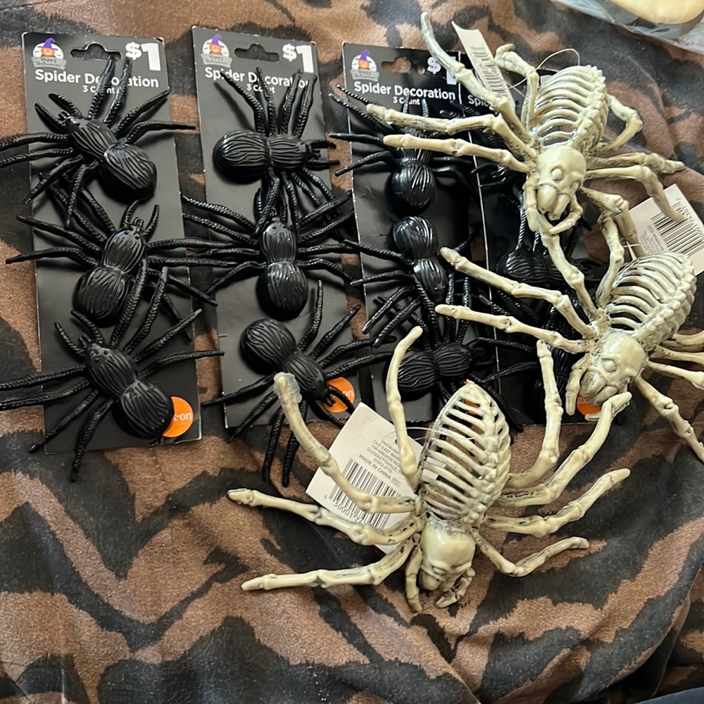 NWT 15pc Spider Variety Decorations/stem learning